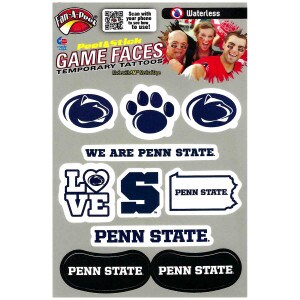 temporary waterless tattoos assorted Penn State graphics